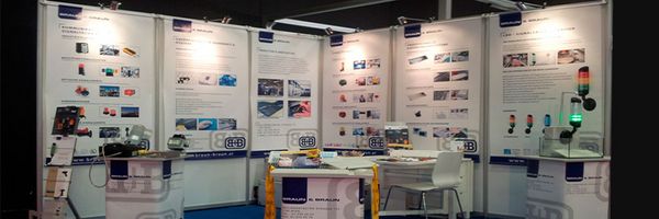 Braun & Braun Wien - Planen mit Aufhaengung für den Messestand Braun & Braun Wien - Planen mit Aufhaengung für den Messestand